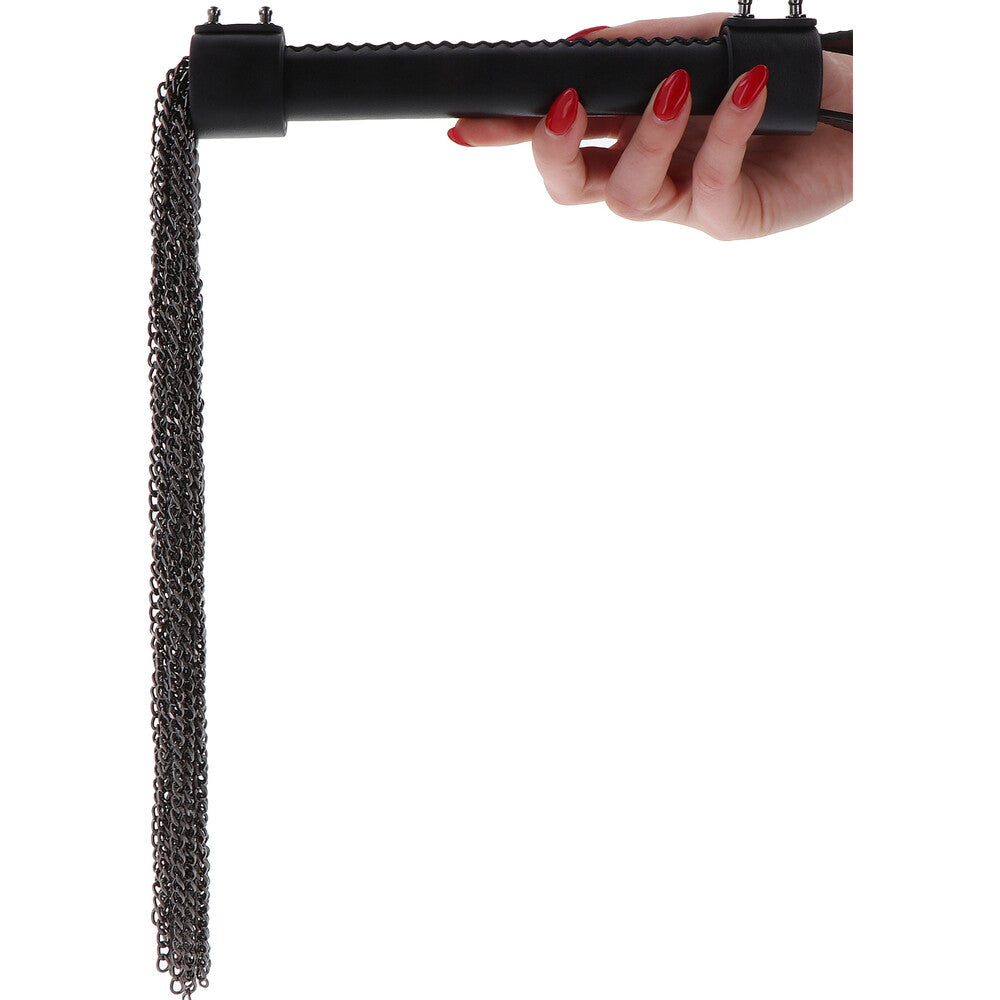 Hidden Desire Masters Real Leather Chain Whip – Explore Enhanced Intimacy | Discreet UK Shipping