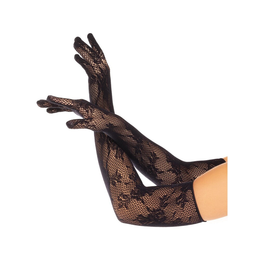 Leg Avenue Opera Floral Gloves Black – product image for adult pleasure and intimacy