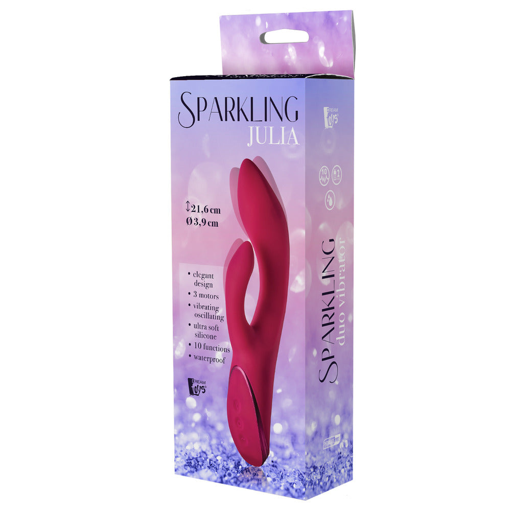 Sparkling Julia Duo Vibrator – Powerful Rechargeable Vibrator for Intense Pleasure | UK Exclusive