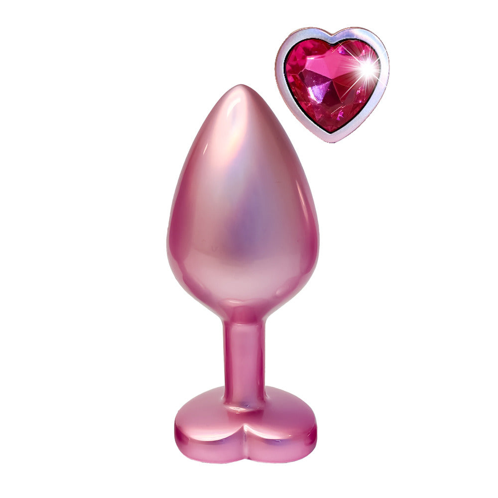 Gleaming Love Pearl Pink Butt Plug Medium – Explore Enhanced Intimacy | Discreet UK Shipping