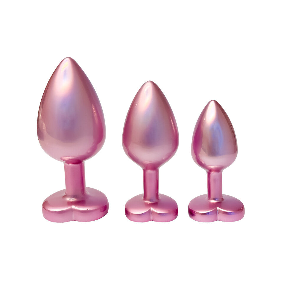 Gleaming Love Pearl Pink Butt Plug Set – product image for adult pleasure and intimacy