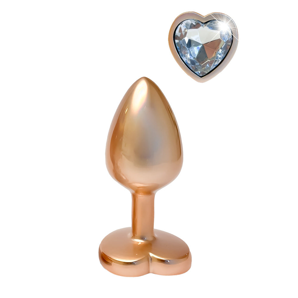 Gleaming Love Pearl Gold Butt Plug Small – Explore Enhanced Intimacy | Discreet UK Shipping