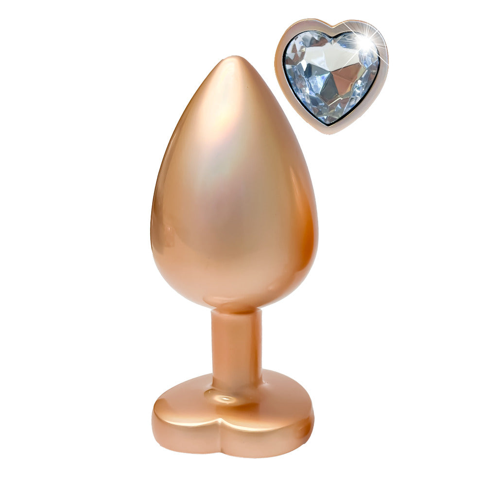 Gleaming Love Pearl Gold Butt Plug Large – Explore Enhanced Intimacy | Discreet UK Shipping