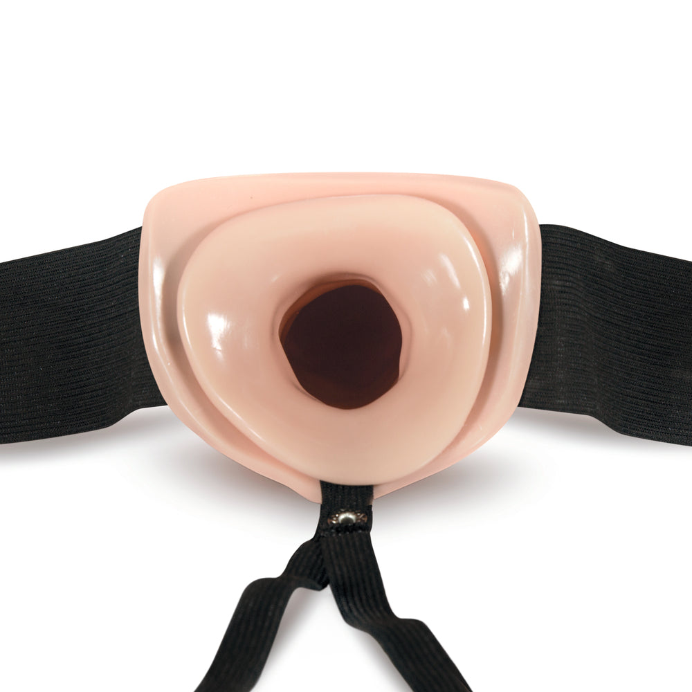 Dr. Skin Hollow Strap On 7 Inch Vanilla – Explore Enhanced Intimacy | Discreet UK Shipping