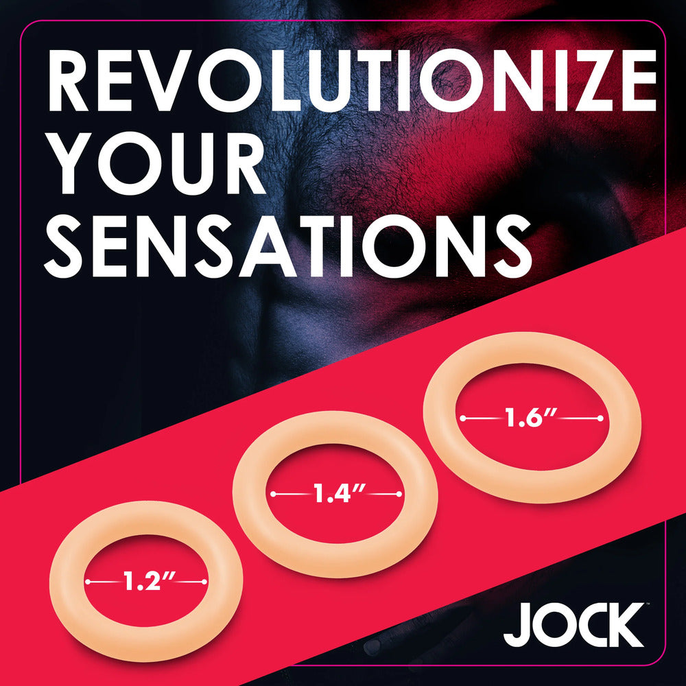 Jock Discreet Silicone Cock Ring Set – Explore Enhanced Intimacy | Discreet UK Shipping