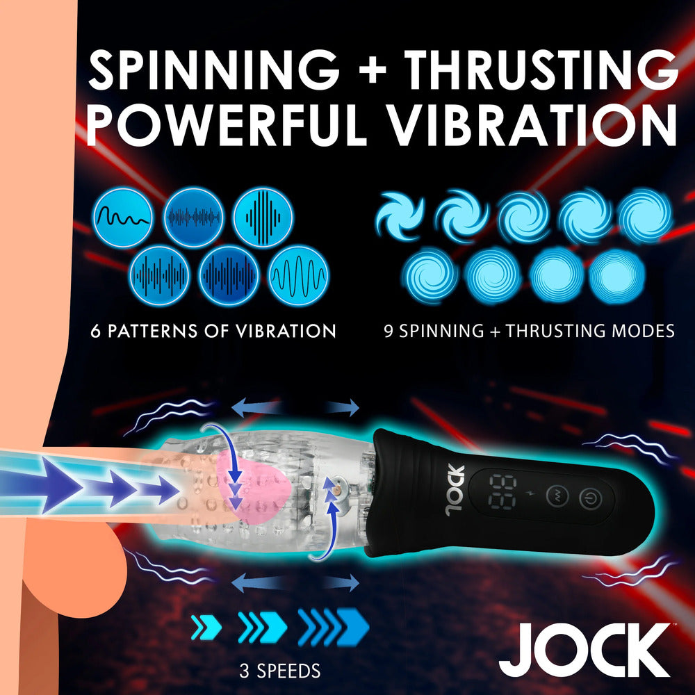 Jock Spinning Thursting and Vibrating Masturbator – Explore Enhanced Intimacy | Discreet UK Shipping