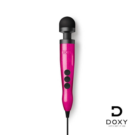 Doxy Die Cast Wand Massager 3 HOT PINK – ergonomic wand massager for full-body stimulation