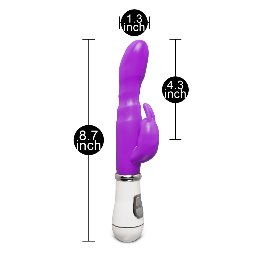 Slim GSpot Twelve Speed Rabbit Vibrator Purple – Powerful Rechargeable Vibrator for Intense Pleasure | UK Exclusive