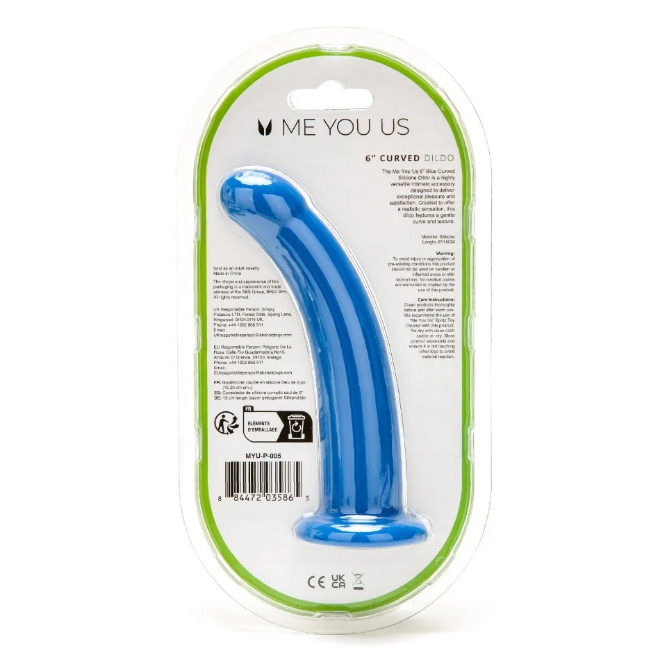 Me You Us 6 Inch Curved Silicone Dildo – Explore Enhanced Intimacy | Discreet UK Shipping