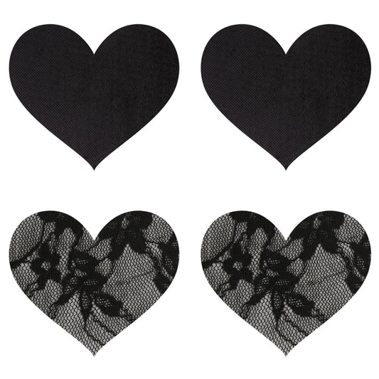 Peekaboo Pasties Satin and Lace Hearts – product image for adult pleasure and intimacy