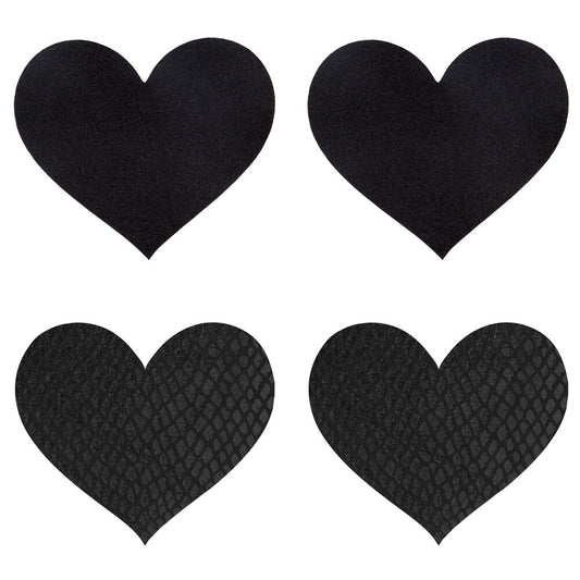 Peekaboo Pasties Black Hearts – product image for adult pleasure and intimacy