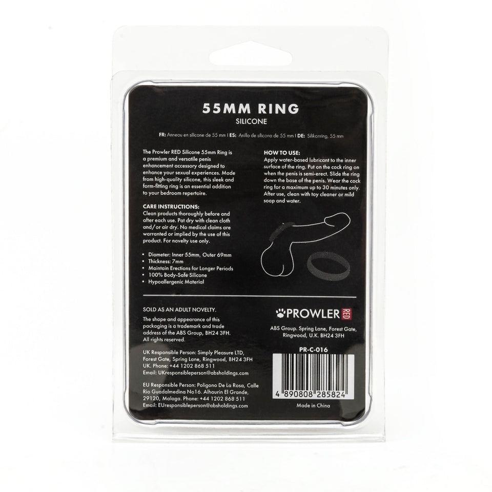 Prowler Red Silicone 55mm Ring – Explore Enhanced Intimacy | Discreet UK Shipping