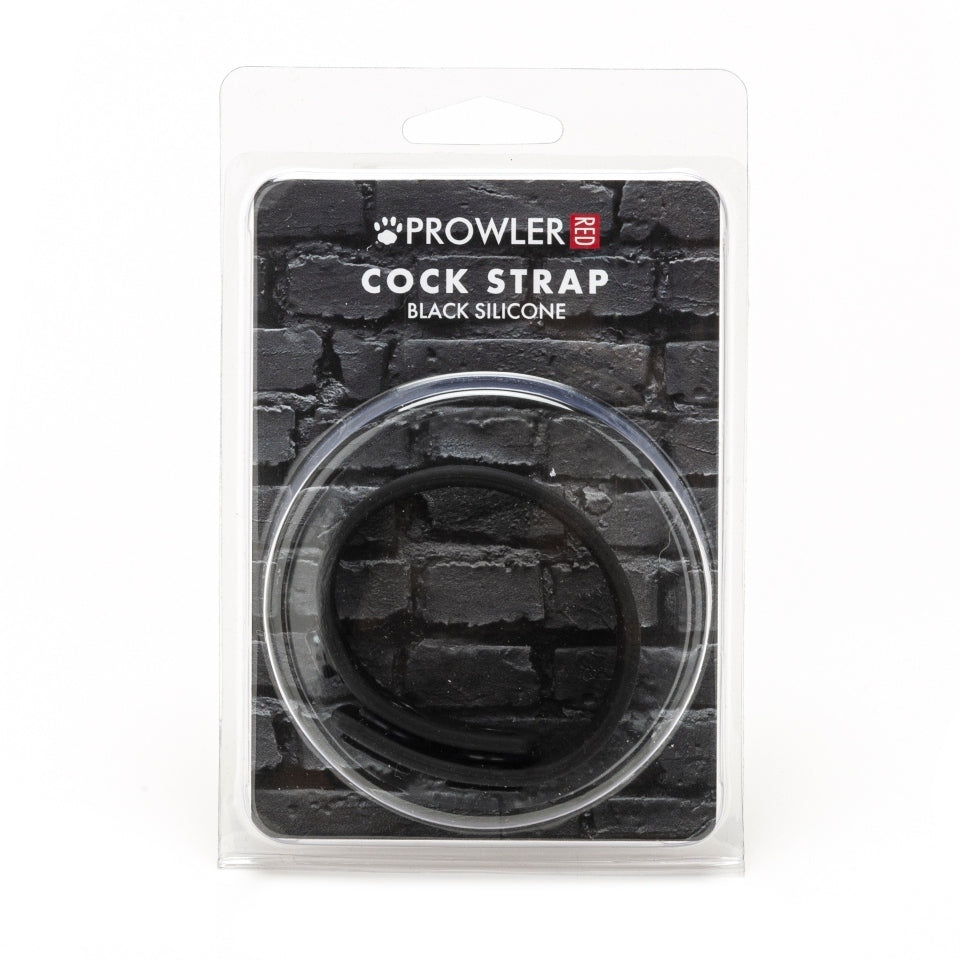 Prowler Red Silicone Adjustable Cock Strap Black – Explore Enhanced Intimacy | Discreet UK Shipping