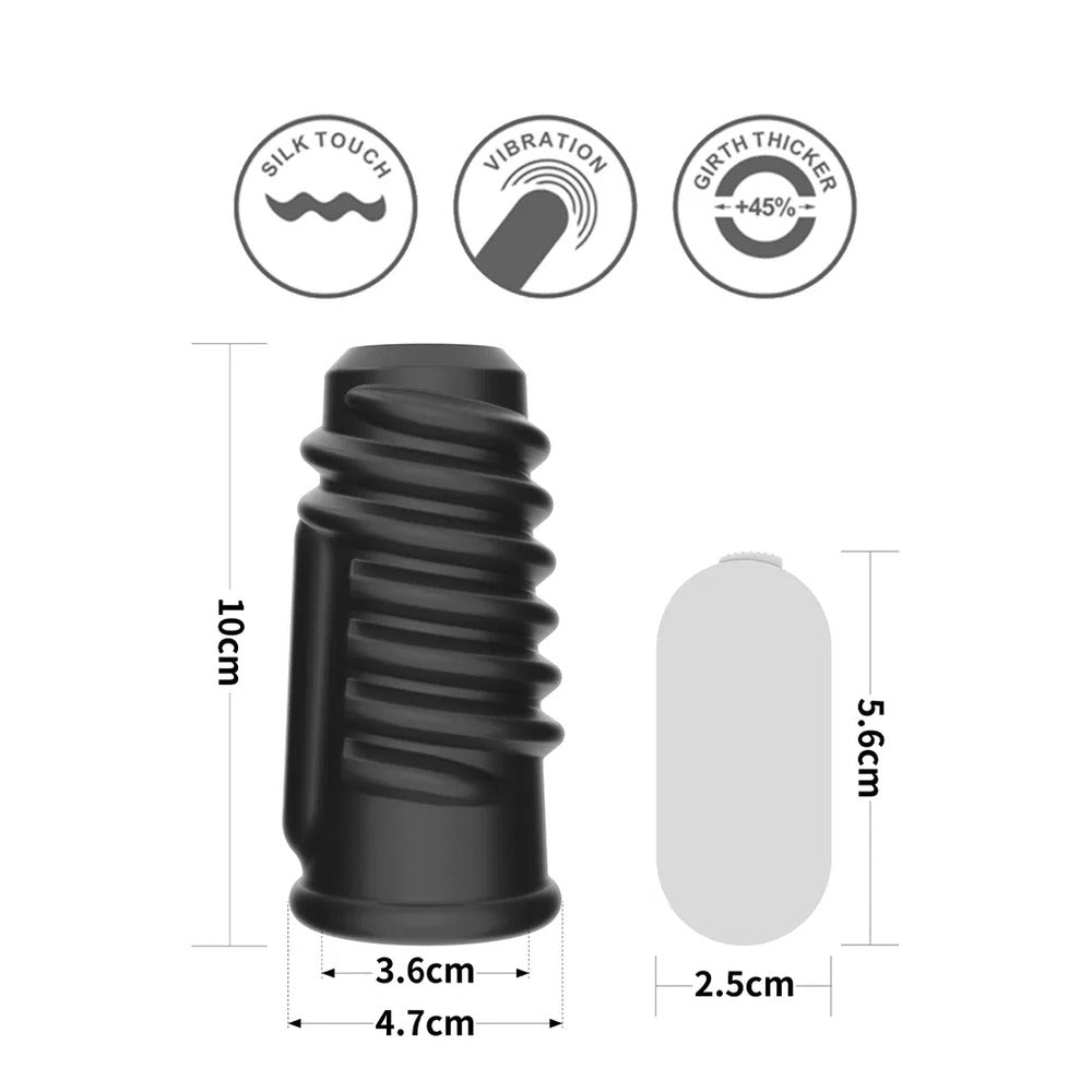 Lovetoy Spiral Vibrating Penis Sleeve – Explore Enhanced Intimacy | Discreet UK Shipping
