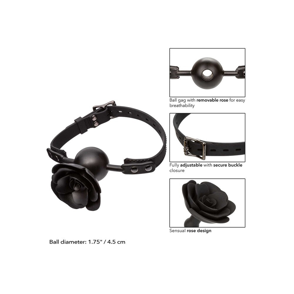 CalExotics Forbidden Removable Rose Gag – Explore Enhanced Intimacy | Discreet UK Shipping