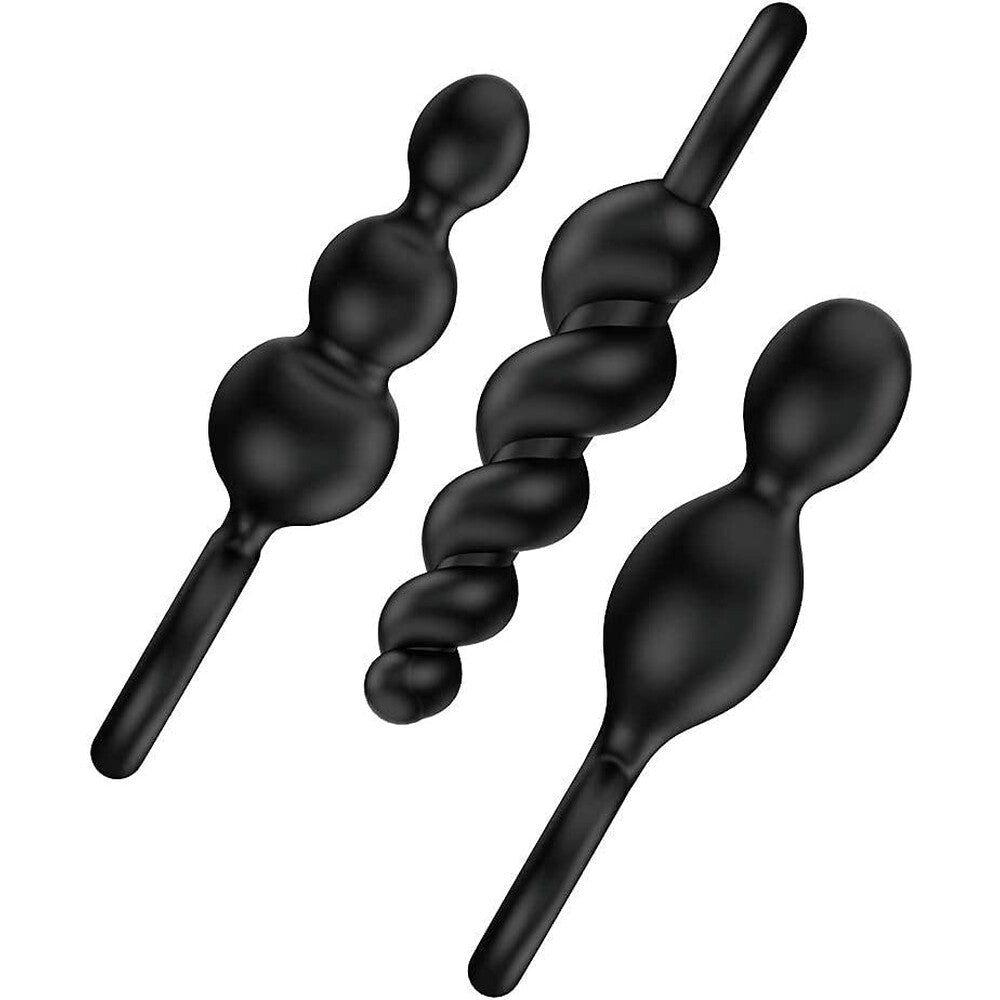 Satisfyer Booty Call Set Of 3 Black Anal Plugs – product image for adult pleasure and intimacy