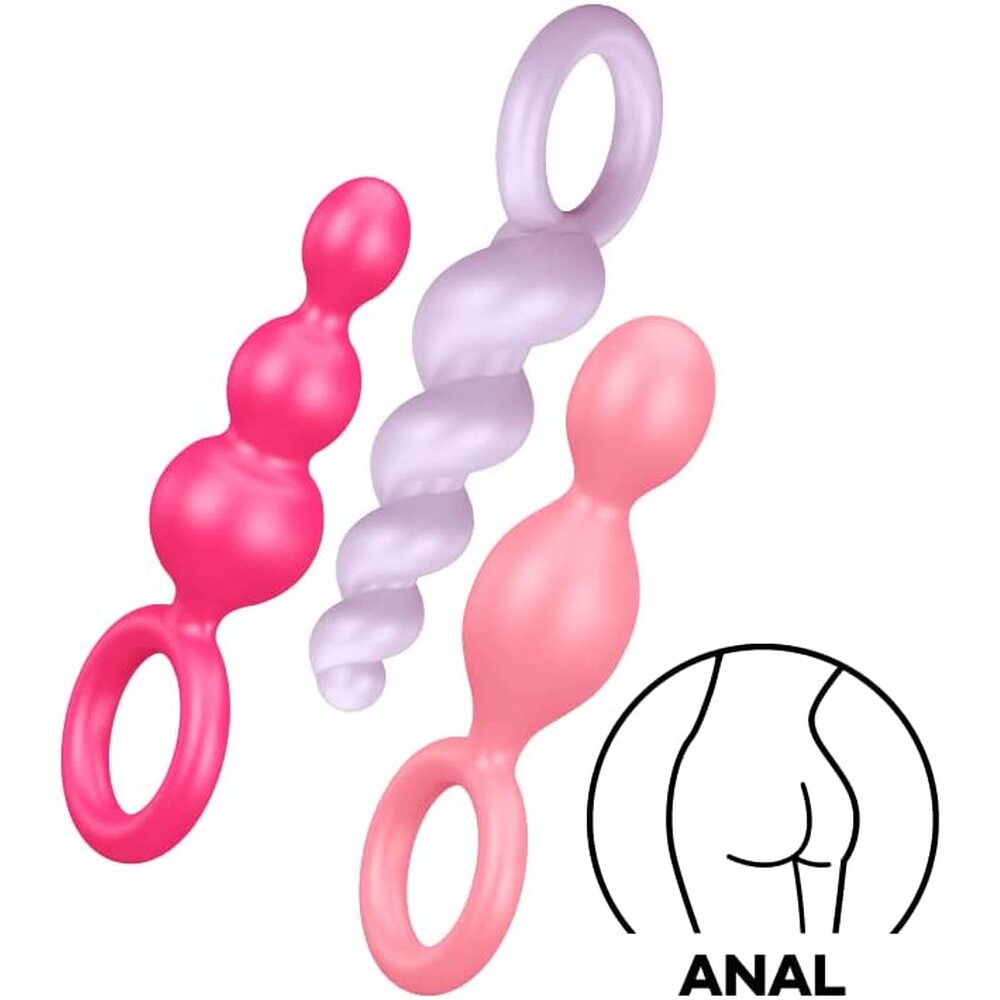 Satisfyer Booty Call Set Of 3 Multicolour Anal Plugs – Explore Enhanced Intimacy | Discreet UK Shipping