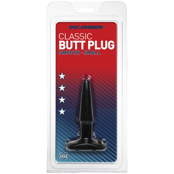 Classic Smooth Butt Plug Small Black – Explore Enhanced Intimacy | Discreet UK Shipping
