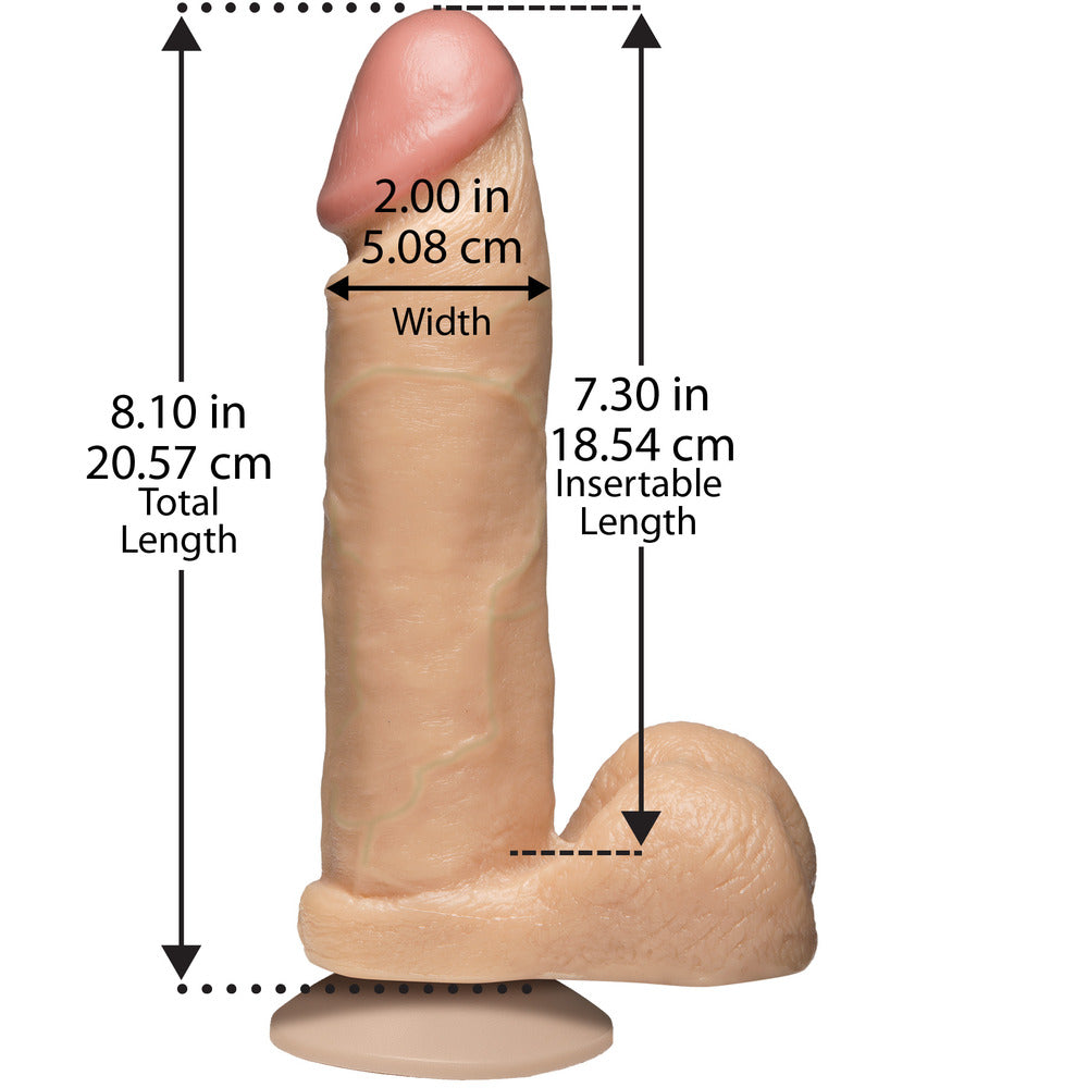 The Realistic Cock 8 Inch Dildo Flesh Pink – Explore Enhanced Intimacy | Discreet UK Shipping