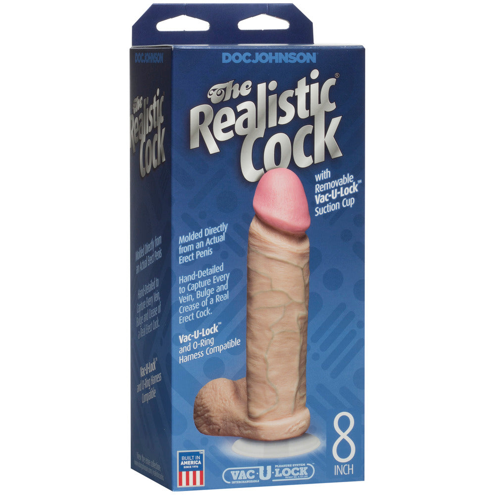 The Realistic Cock 8 Inch Dildo Flesh Pink – Explore Enhanced Intimacy | Discreet UK Shipping