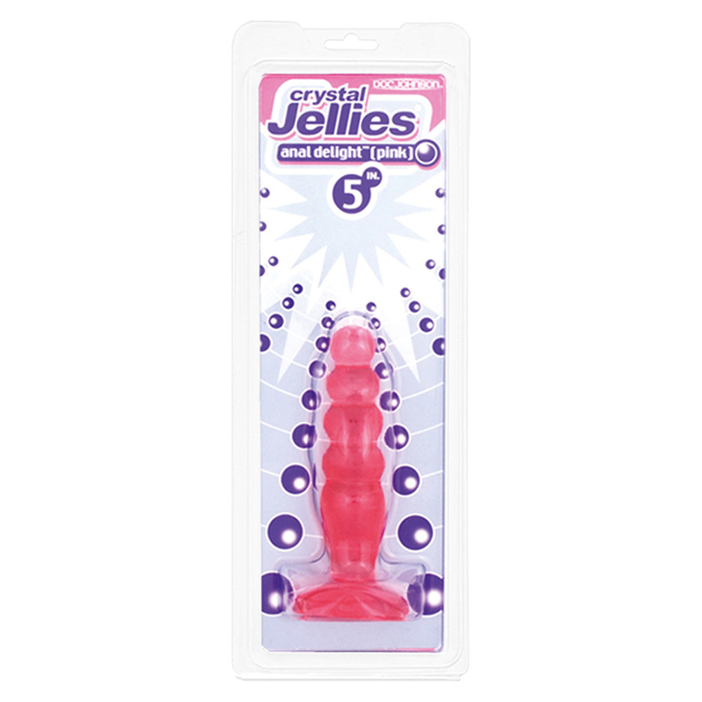 Crystal Jellies Anal Delight Butt Plug Pink – Explore Enhanced Intimacy | Discreet UK Shipping