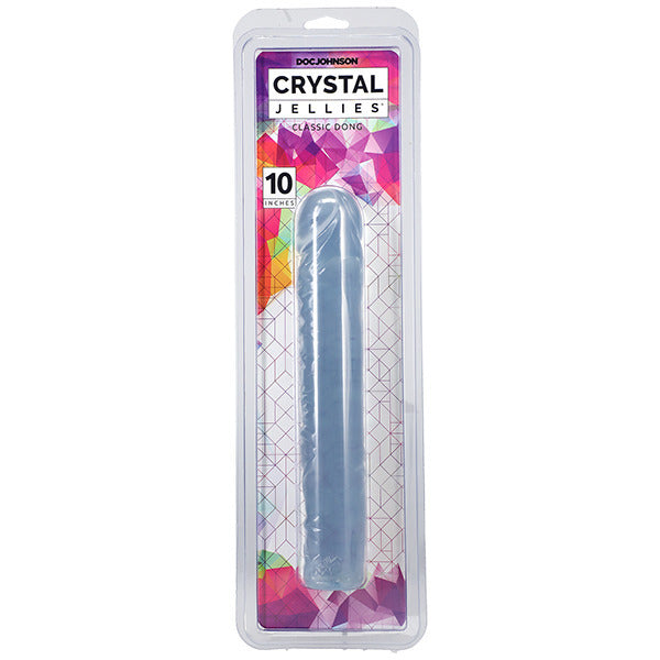 Crystal Jellies 10 Inch Dong Clear – Explore Enhanced Intimacy | Discreet UK Shipping