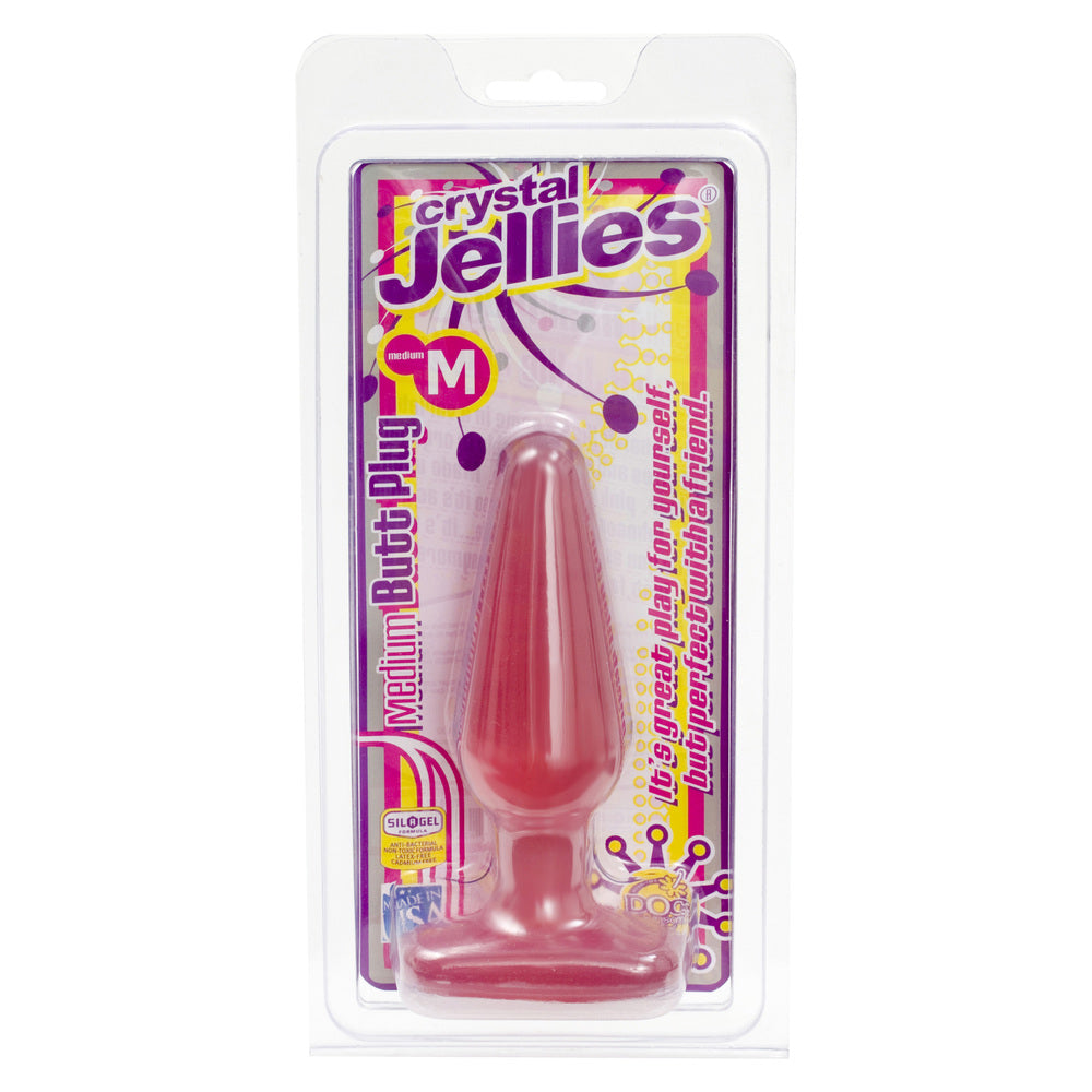 Crystal Jellies Medium Butt Plug Pink – Explore Enhanced Intimacy | Discreet UK Shipping