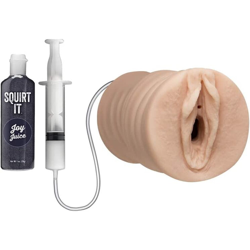 Squirting Pussy Stroker with Joy Juice Vanilla – product image for adult pleasure and intimacy