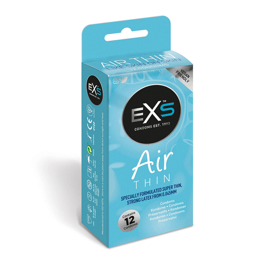 EXS Air Thin Condoms 12 Pack – product image for adult pleasure and intimacy