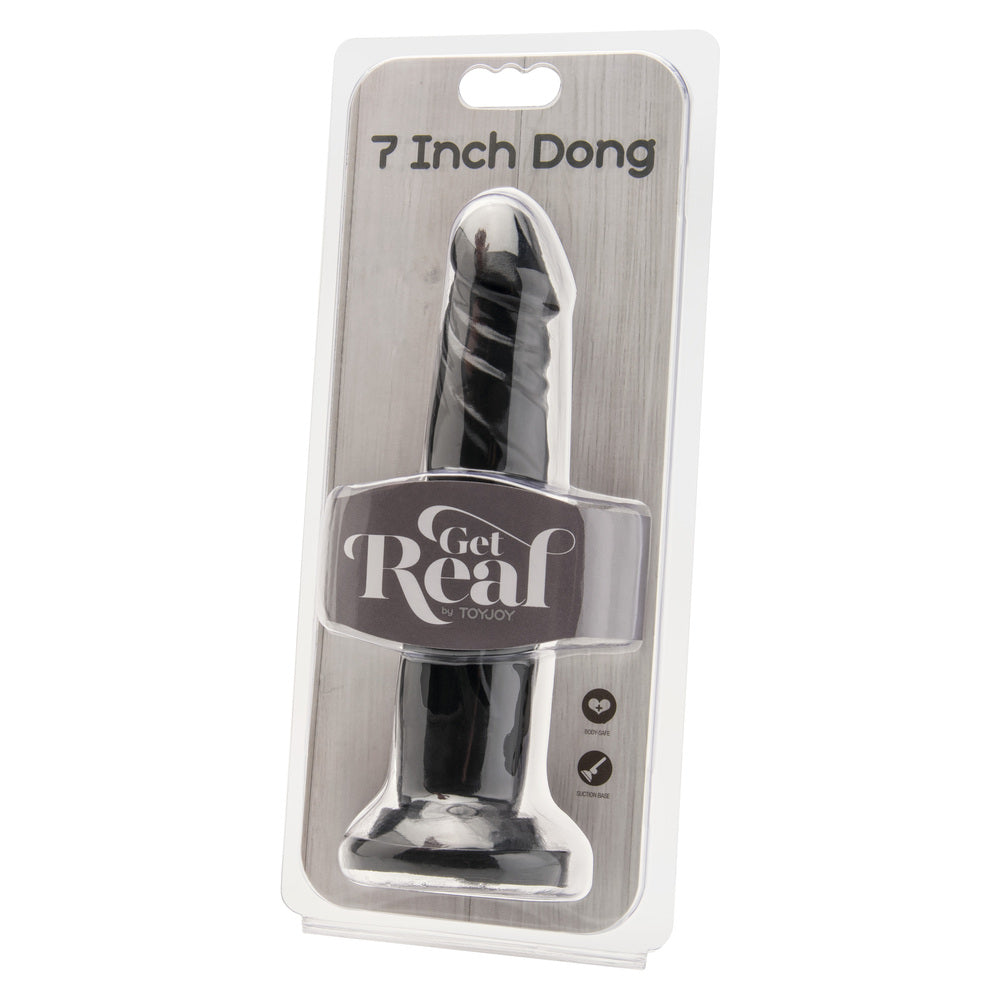 ToyJoy Get Real 7 Inch Dong Black – Explore Enhanced Intimacy | Discreet UK Shipping