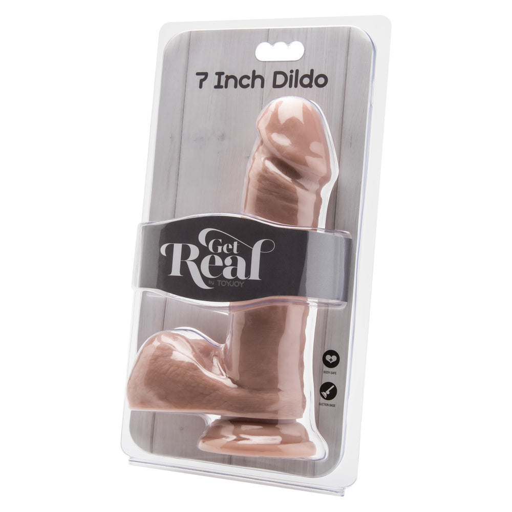 ToyJoy Get Real 7 Inch Dong With Balls Flesh Pink – Explore Enhanced Intimacy | Discreet UK Shipping