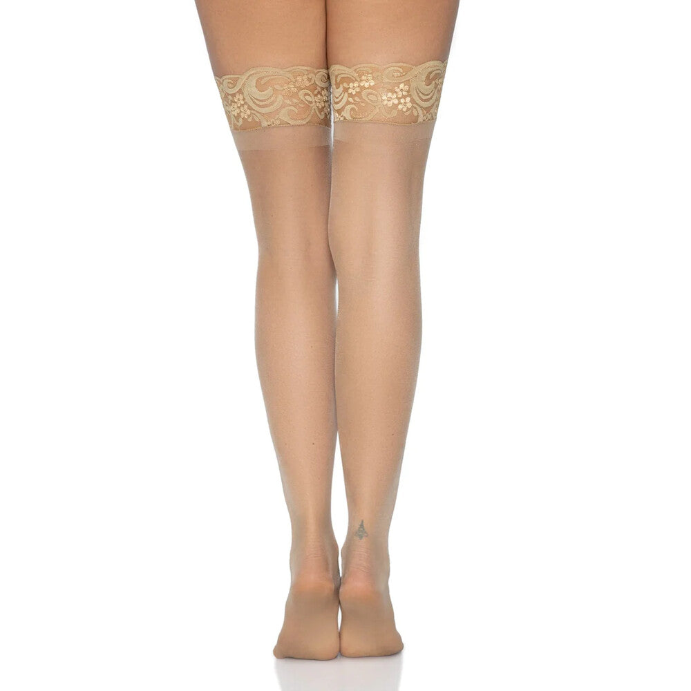 Leg Avenue Stay Up Sheer Thigh Hold Ups Nude UK 8 to 14 – product image for adult pleasure and intimacy