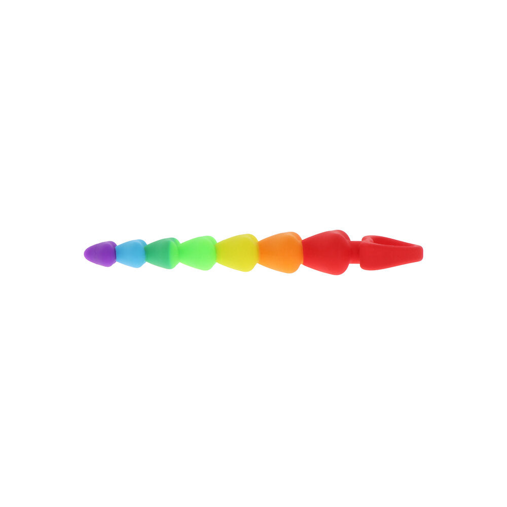 ToyJoy Rainbow Heart Anal Beads – Explore Enhanced Intimacy | Discreet UK Shipping