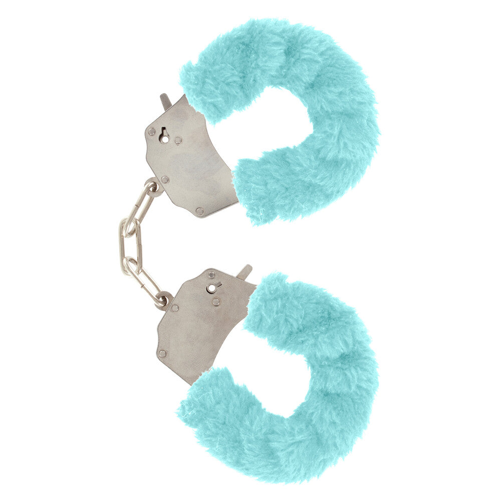 ToyJoy Furry Fun Wrist Cuffs Aqua – product image for adult pleasure and intimacy