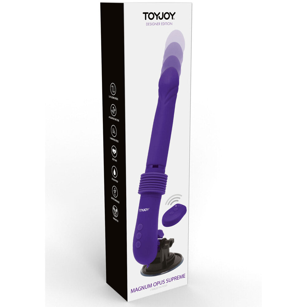 ToyJoy Magnum Opus Supreme Thruster 2 Vibrator – Powerful Rechargeable Vibrator for Intense Pleasure | UK Exclusive