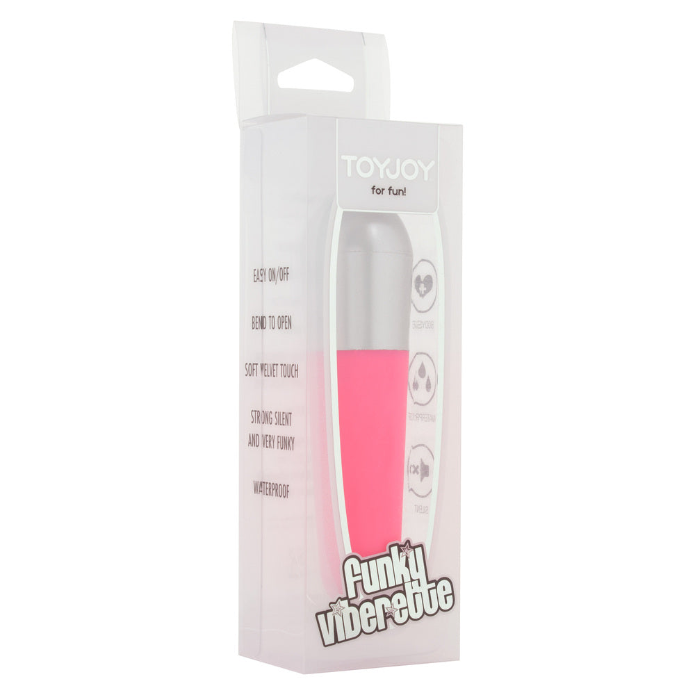 ToyJoy Funky Viberette Mini Vibrator Pink – Powerful Rechargeable Vibrator for Intense Pleasure | UK Exclusive