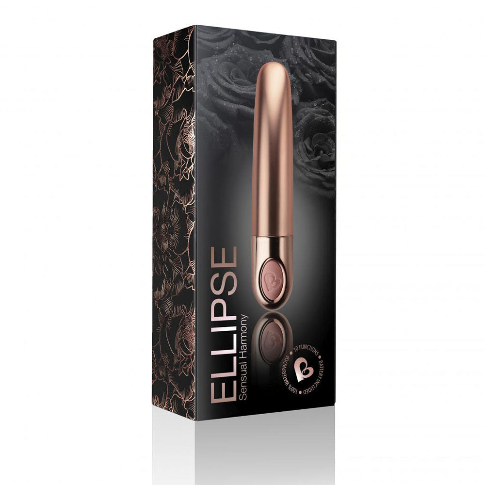 Rocks Off Ellipse Mini Vibrator Dusk Pink – Powerful Rechargeable Vibrator for Intense Pleasure | UK Exclusive