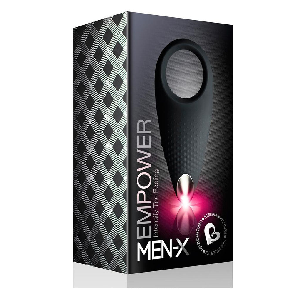 Rocks Off Empower MenX Cockring Black – Explore Enhanced Intimacy | Discreet UK Shipping