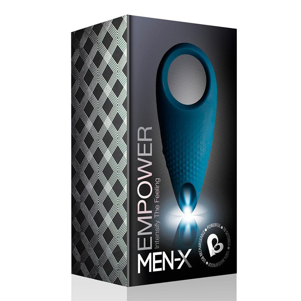 Rocks Off Empower MenX Cockring Blue – Explore Enhanced Intimacy | Discreet UK Shipping