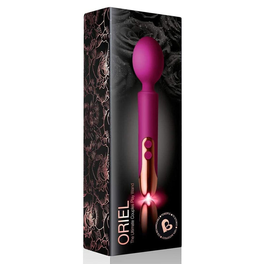Rocks Off Oriel Wand Fuchsia – App-Controlled Wand Vibrator | Premium Wireless UK Toy
