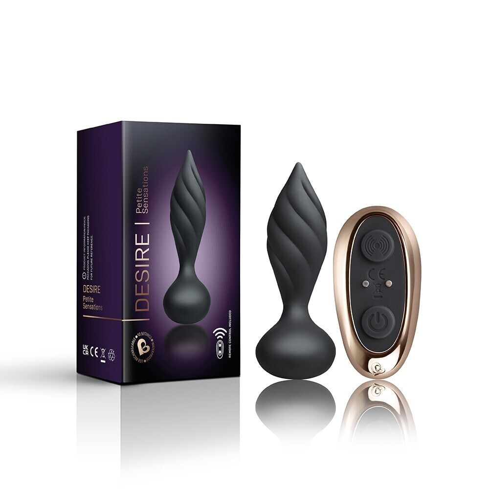 Rocks Off Petite Sensations Desire Butt Plug Black – Explore Enhanced Intimacy | Discreet UK Shipping