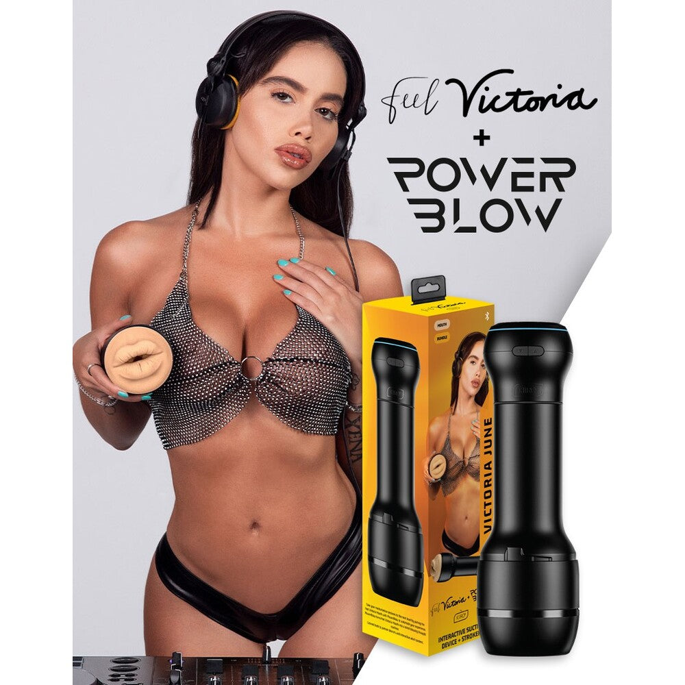 Kiiroo Combo Interactive Powerblow Victoria June Masturbator – Explore Enhanced Intimacy | Discreet UK Shipping