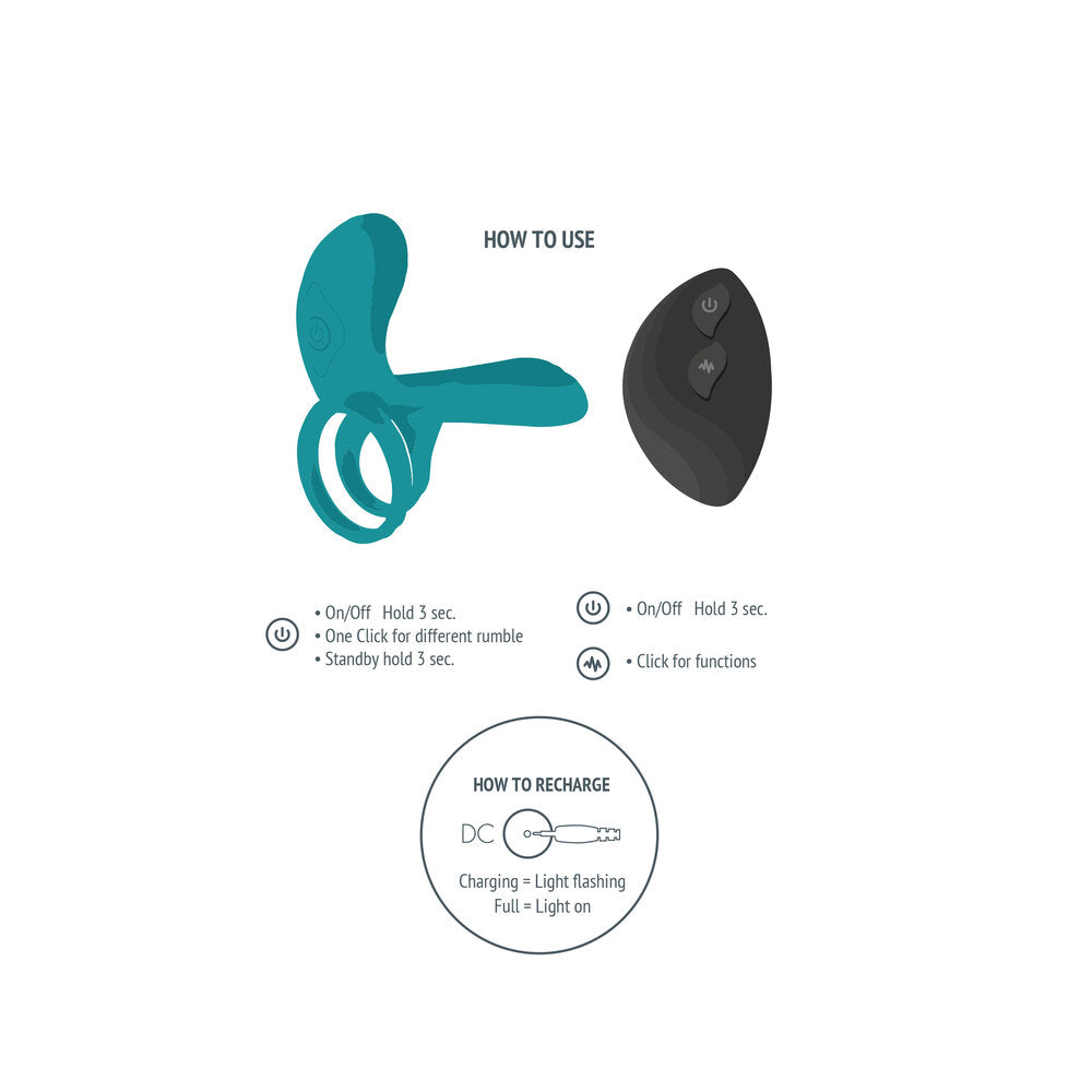 Xocoon Couples Vibrator Ring – Powerful Rechargeable Vibrator for Intense Pleasure | UK Exclusive