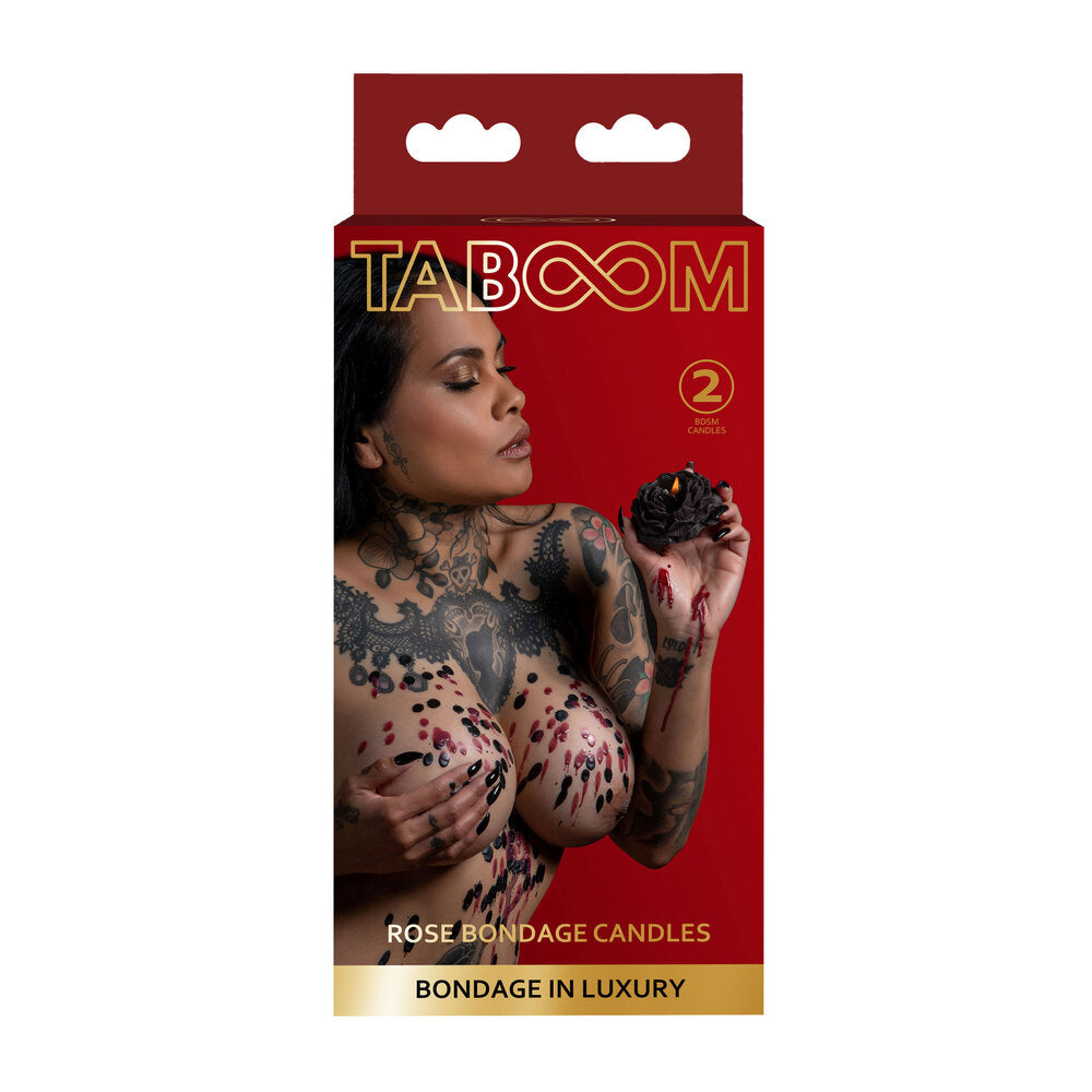 Taboom 2 Rose Bondage Candles – Explore Enhanced Intimacy | Discreet UK Shipping
