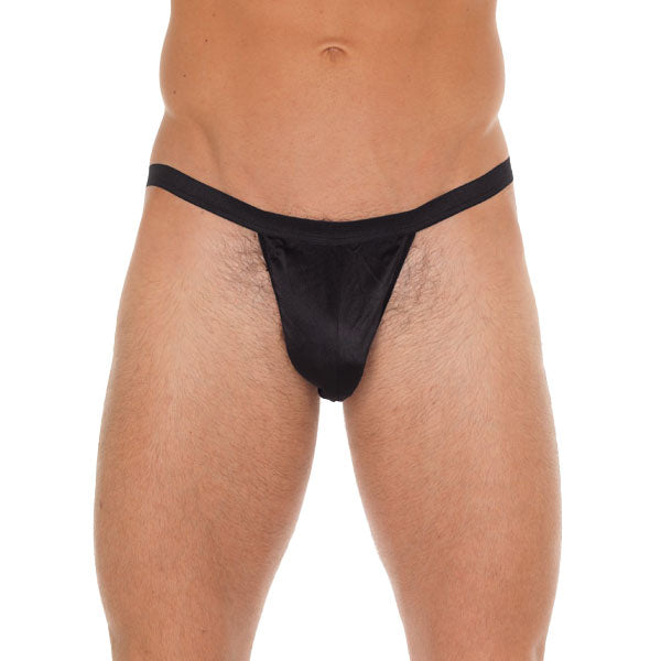 Mens Black GString With Black Pouch – product image for adult pleasure and intimacy