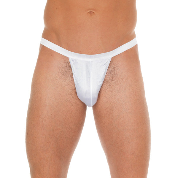 Mens White GString With Small White Pouch – product image for adult pleasure and intimacy