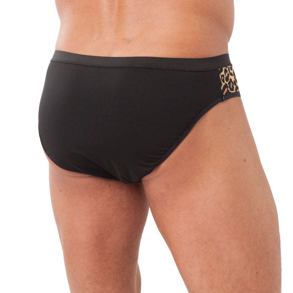 Mens Animal Print Briefs With Zipper – Explore Enhanced Intimacy | Discreet UK Shipping