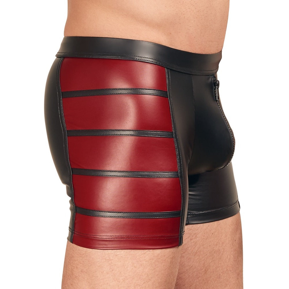 NEK Matte Look Pants In Black and Red – Explore Enhanced Intimacy | Discreet UK Shipping