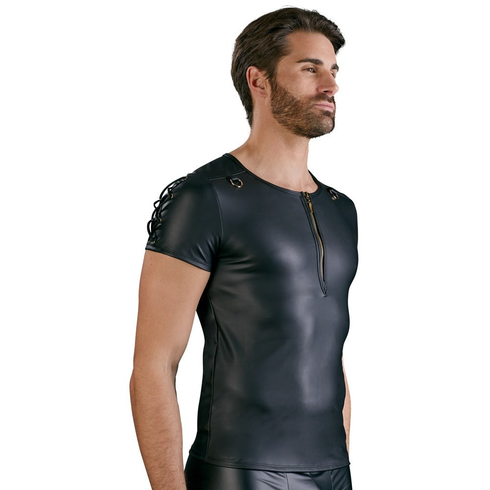 NEK Matt Black Straight Cut Shirt – Explore Enhanced Intimacy | Discreet UK Shipping
