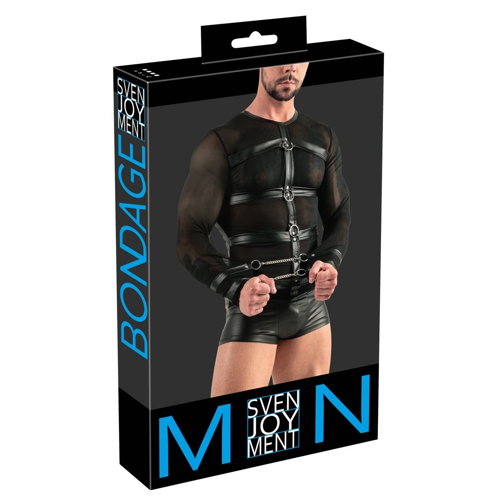 Svenjoyment Long Sleeved Top With Harness And Restraints – Explore Enhanced Intimacy | Discreet UK Shipping